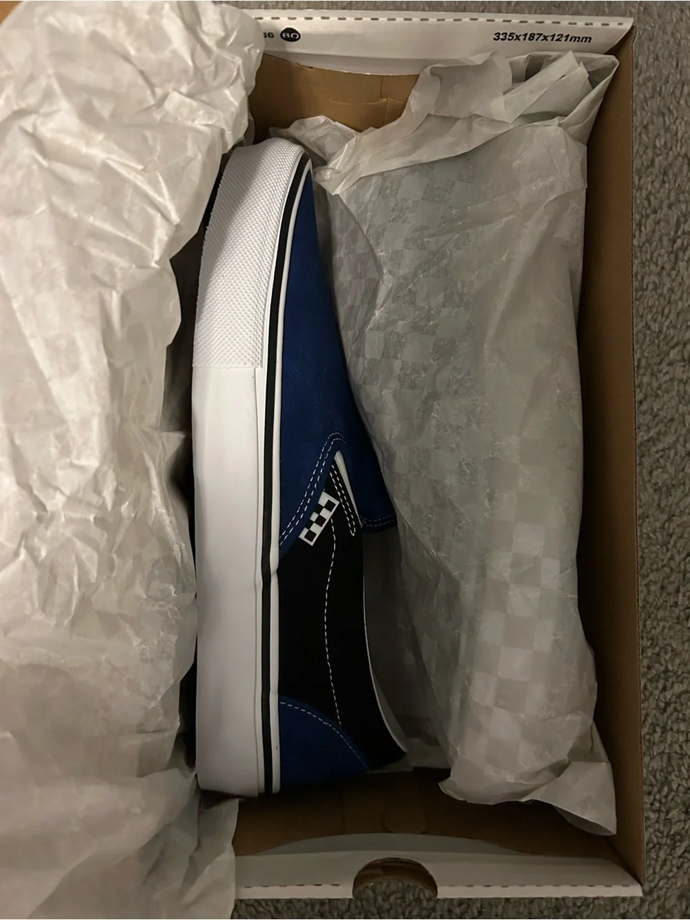 Vans Skate Slip-On Sport Blue Black 10.5 New!!